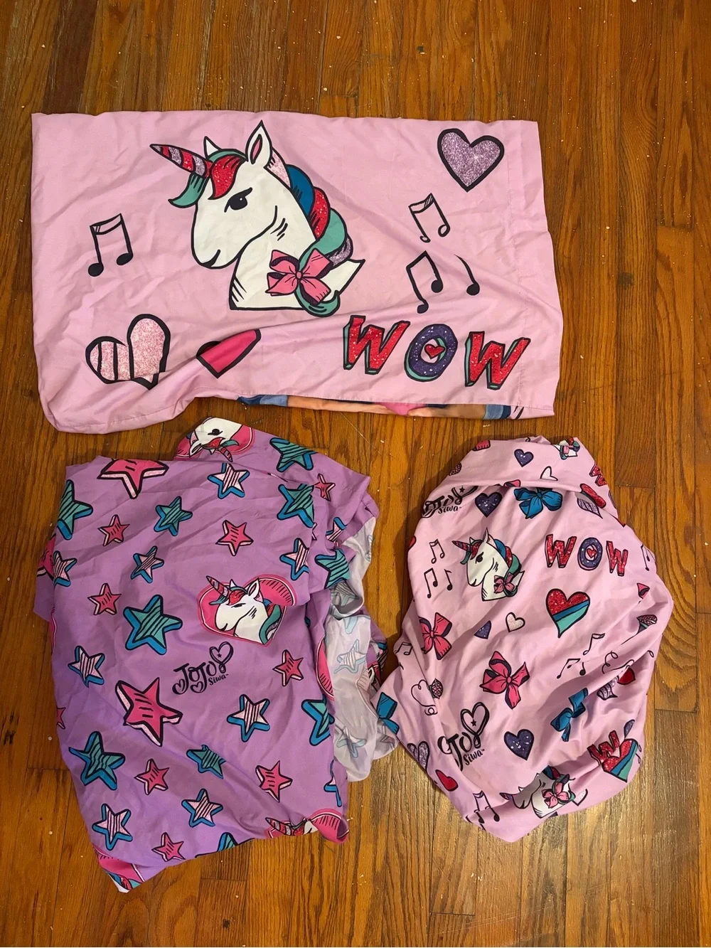 JoJo Siwa Pink & Purple Unicorn Pajama Set with WOW Graphics
